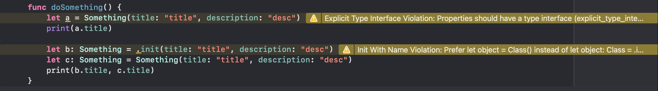 swiftlint-rules
